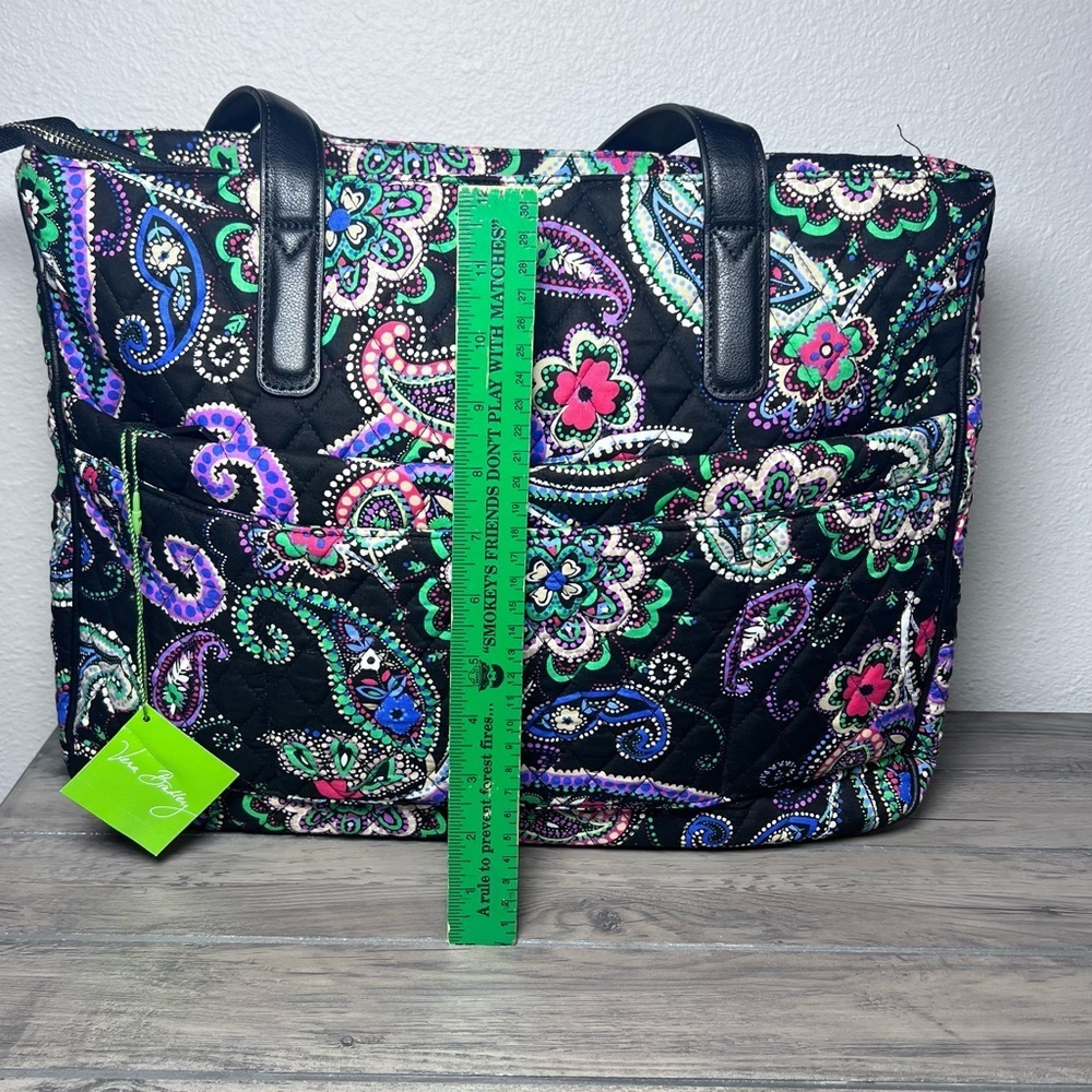 Vera Bradley NEW Commuter Tote Bag "Kiev Paisley" Retired Pattern Laptop Sleeve - Picture 3 of 15